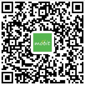 Qr code voor de Iphone app van Mobit te downloaden